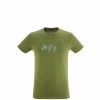 Tee-Shirt en coton biologique kaki pour homme MILLET LOGO