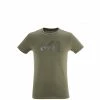 Tee-Shirt en coton kaki pour homme MILLET LOGO TS SS M