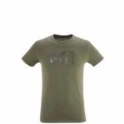 Tee-Shirt en coton kaki pour homme MILLET LOGO TS SS M
