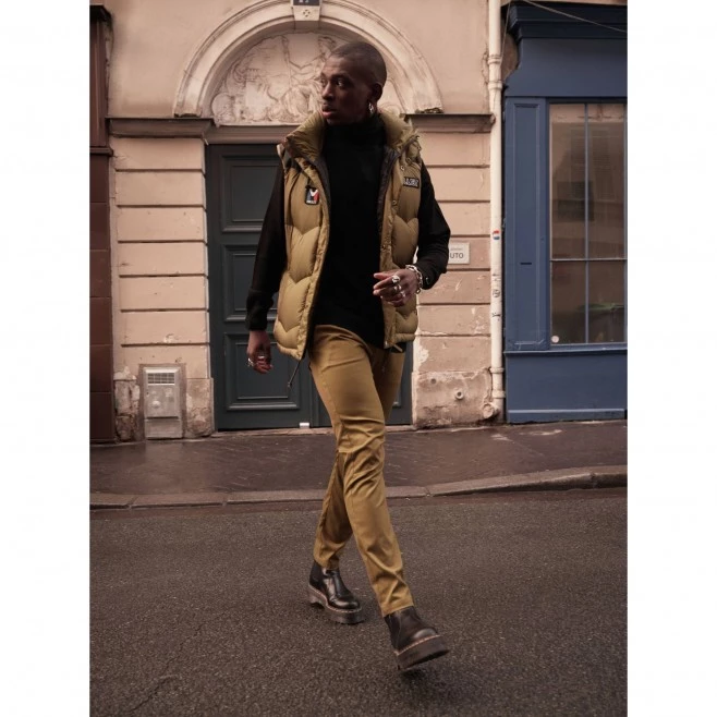 Doudoune sans manches kaki unisexe HERITAGE DOWN 2 Doudoune sans manches kaki unisexe HERITAGE DOWN – Image 2