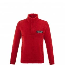 Polaire demi-zip rouge unisexe HERITAGE FLEECESHEEP