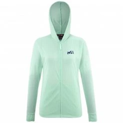 Sweat turquoise pour femme LOOP LIGHT HOODIE W