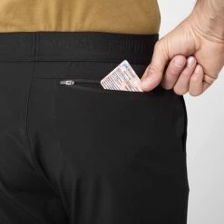 Pantalon d'escalade noir pour homme WANAKA CLIMBING PANT M -Vêtements et Equipements Soldes miv9371 0247 3 wanaka clbg p m black noir 1