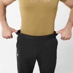 Pantalon d'escalade noir pour homme WANAKA CLIMBING PANT M -Vêtements et Equipements Soldes miv9371 0247 5 wanaka clbg p m black noir 1