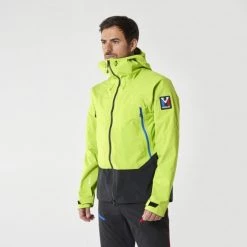 Veste GORE-TEX jaune pour homme TRILOGY LIGHTNING GTX J M -Vêtements et Equipements Soldes miv9385 6219 2 tri light j m noir acid green
