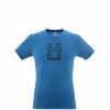 Tee-Shirt bleu pour homme TRILOGY WOOL STRIPES SS M