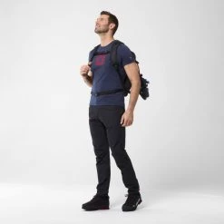 Tee-Shirt bleu pour homme TRILOGY WOOL STRIPES SS M -Vêtements et Equipements Soldes miv9389 7317 4 trilo wool ss m saphir 1 2