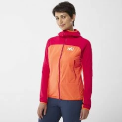 Veste orange pour femme FUSION XCS HOODIE W -Vêtements et Equipements Soldes miv9396 9663 1 fusion xcs hd w coral chrome tango 1
