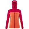 Veste orange pour femme FUSION XCS HOODIE W