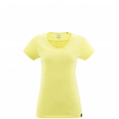 Tee-Shirt jaune pour femme HIKING JACQUARD TS SS W