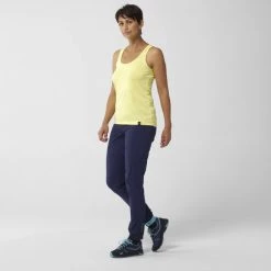 Tee-Shirt jaune pour femme HIKING JACQUARD TANK W -Vêtements et Equipements Soldes miv9403 9414 5 hiking j tank w limon 1