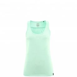 Tee-Shirt turquoise pour femme HIKING JACQUARD TANK W