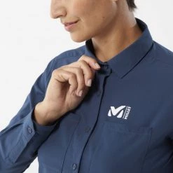 Chemise manches-longues bleu marine pour femme WANAKA LS SHIRT W 10 Chemise manches-longues bleu marine pour femme WANAKA LS SHIRT W -Vêtements et Equipements Soldes miv9406 7317 7 wanaka shirt w saphir 1 1