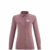 Chemise manches-longues violette pour femme WANAKA LS SHIRT W