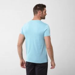 Tee-Shirt bleu marine pour homme RISE UP TS SS M -Vêtements et Equipements Soldes miv9407 9457 2 rise up ts ss m porcelain 1