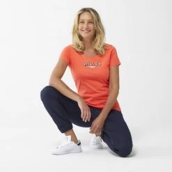 Tee-Shirt en coton rose pour femme MILLET RETRO TS SS W -Vêtements et Equipements Soldes miv9416 9355 5 millet ret ss w coral chrome 1 1