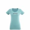 Tee-Shirt en coton bleu pour femme MILLET RETRO TS SS W