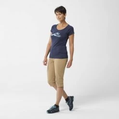 Tee-Shirt bleu marine pour femme TANA II -Vêtements et Equipements Soldes miv9417 7317 5 tana ii ts ss w saphir 1 1