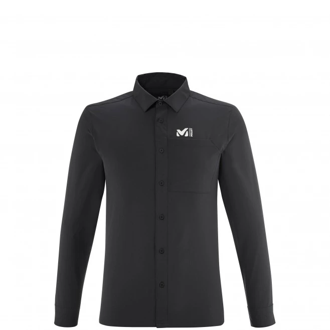 Chemise manches-longues noire pour homme WANAKA LS SHIRT M 1 Chemise manches-longues noire pour homme WANAKA LS SHIRT M