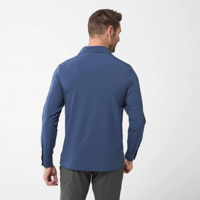 Chemise manches-longues noire pour homme WANAKA LS SHIRT M 3 Chemise manches-longues noire pour homme WANAKA LS SHIRT M – Image 3