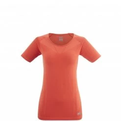 Tee-Shirt respirant orange pour femme LTK SEAMLESS LIGHT II SS W