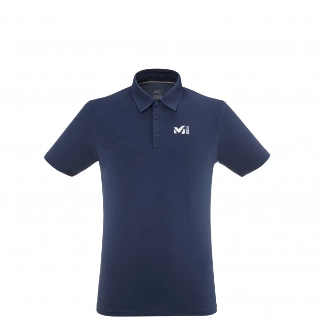 Tee-Shirt bleu marine pour homme IMJA WOOL POLO II M 1 Tee-Shirt bleu marine pour homme IMJA WOOL POLO II M